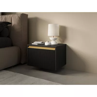 Noční stolek MANANA - černý