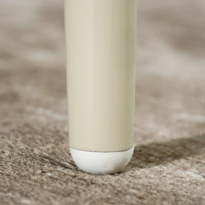 Kulatý konferenční stolek 60 TODOR - krémový / béžový jasan