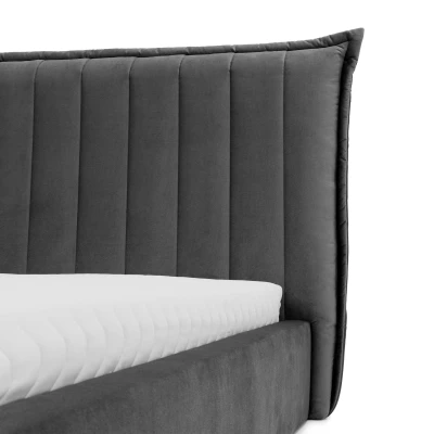 Manželská čalouněná postel 160x200 AMOL - béžová