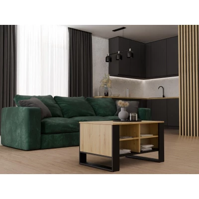 Konferenční stolek LAUREN 6 - dub artisan / černý