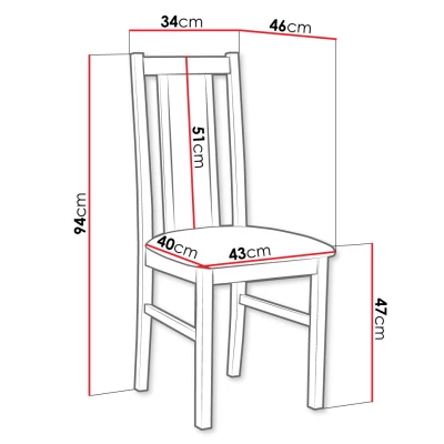 Čalouněná židle do jídelny EDON 14 - olše / béžová