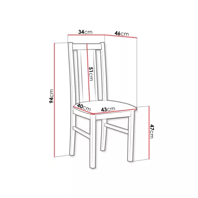 Čalouněná židle do jídelny EDON 14 - olše / béžová