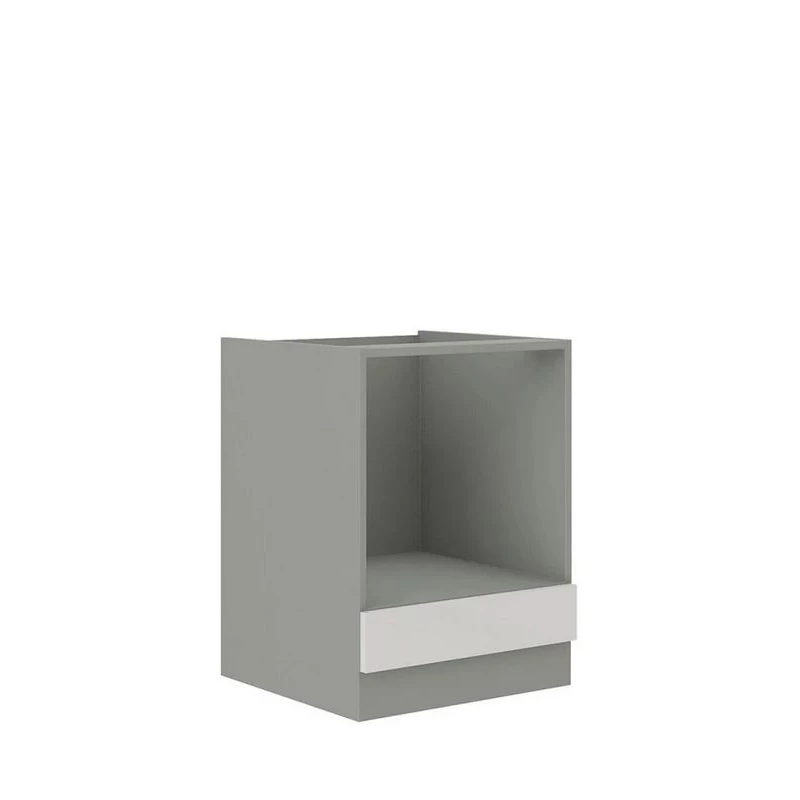 Skříňka pro vestavnou troubu 60 cm GENJI - šedá / lesklá bílá