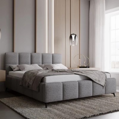 Čalouněná postel 120x200 ARMINDA 1 s úložným prostorem - šedá