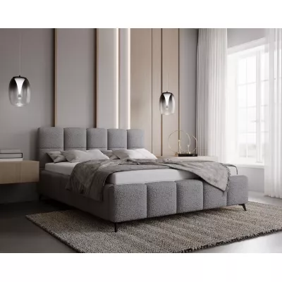Čalouněná postel 120x200 ARMINDA 1 s úložným prostorem - šedá