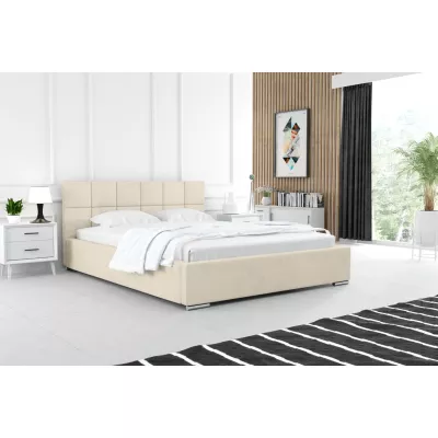 Moderní čalouněná postel 180x200 RUBINA 1 - vanilková