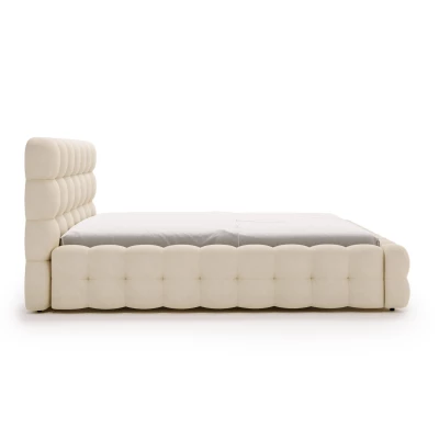 Manželská postel 140x200 MAFALDA 1 s úložným prostorem - vanilková