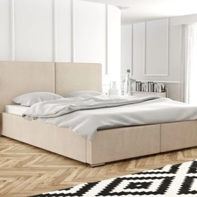 Moderní čalouněná postel 200x200 SANDRINA 1 - meruňková