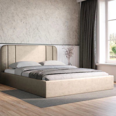 Čalouněná postel 140x200 MARGARIDA 1 - béžová