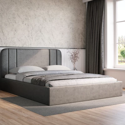 Čalouněná postel 200x200 MARGARIDA 1 - světle šedá