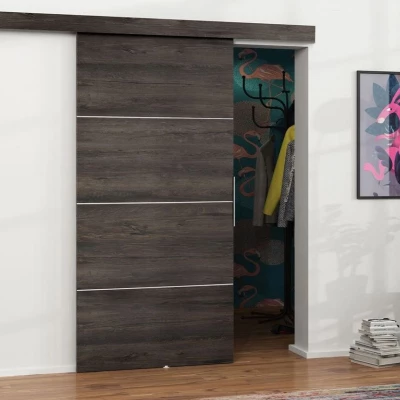 Posuvné interiérové dveře VIGRA 2 - 70 cm, jasan tmavý