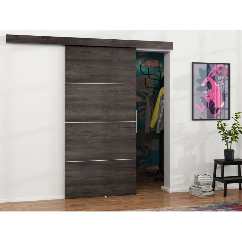 Posuvné interiérové dveře VIGRA 2 - 70 cm, jasan tmavý