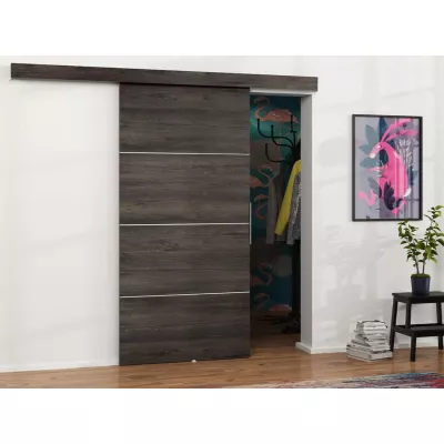 Posuvné interiérové dveře VIGRA 2 - 70 cm, jasan tmavý