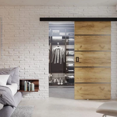 Posuvné interiérové dveře SANITA 2 - 70 cm, dub zlatý