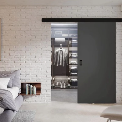 Posuvné interiérové dveře SANITA 1 - 70 cm, grafitové