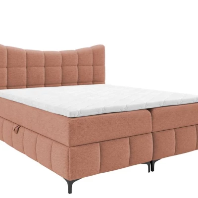 Kontinentální dvojlůžková postel 160x200 ZOLZA - indická růžová + topper ZDARMA