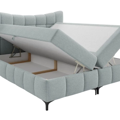 Kontinentální dvojlůžková postel 160x200 ZOLZA - indická růžová + topper ZDARMA