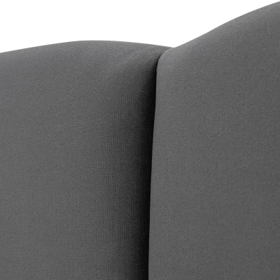 Čalouněná manželská postel 140x200 BASTA - světlá šedá