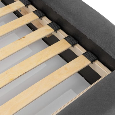 Čalouněná manželská postel 140x200 BASTA - indická růžová