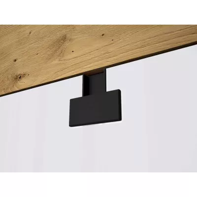 Nábytek do studentského pokoje BASHIRA 1 - dub / dub artisan lesklý