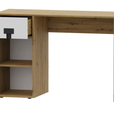 Nábytek do studentského pokoje BASHIRA 1 - dub / dub artisan lesklý