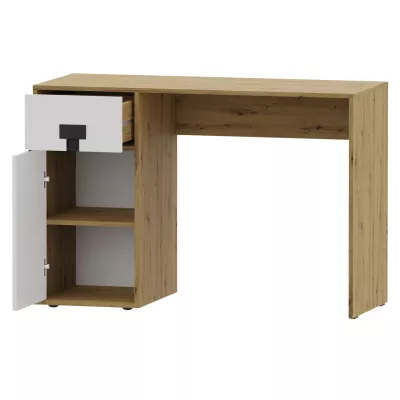 Nábytek do studentského pokoje BASHIRA 1 - dub / dub artisan lesklý