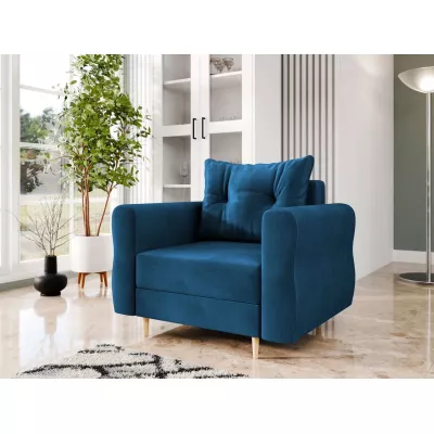 Křeslo do obývacího pokoje EXETER - námořnické modré