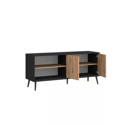 Televizní stolek ESPAN - černý / dub wotan