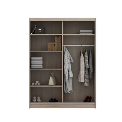 Šatní skříň se zrcadlem 150/62 POLA - wenge