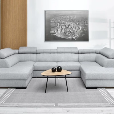 Sedací souprava do U JOSINE - světle šedá