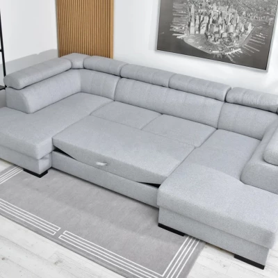 Sedací souprava do U JOSINE - světle šedá