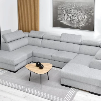 Sedací souprava do U JOSINE - světle šedá