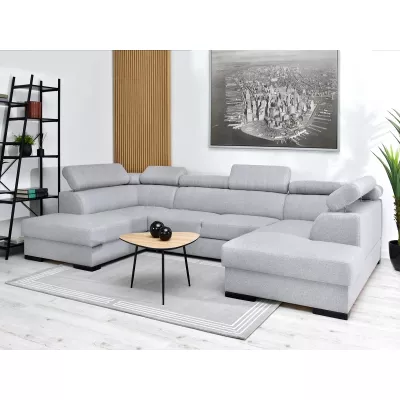 Sedací souprava do U JOSINE - světle šedá