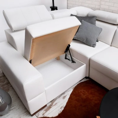 Rohová sedací souprava ANIELKA - bílá