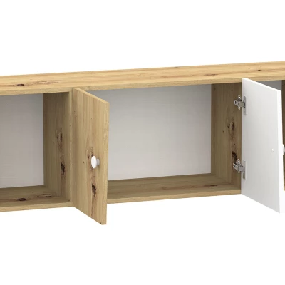 Studentský nábytek s postelí 90x200 CHIMA 2 - dub artisan / bílý / šedý