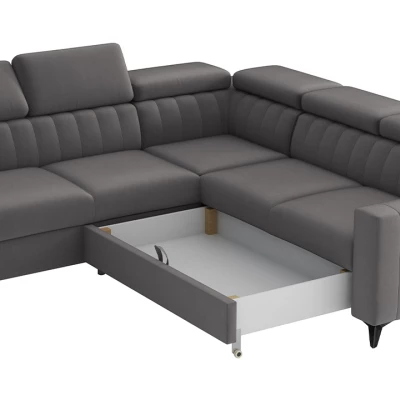 Sedací souprava s úložným prostorem KINU - šedá