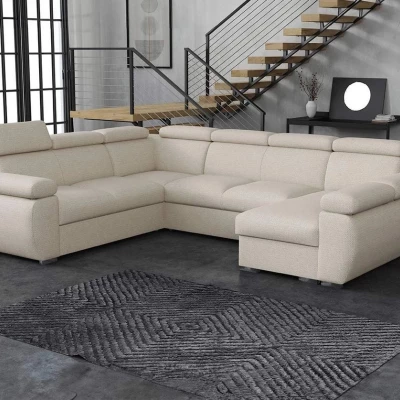 Rohová sedací souprava do U ORITUKO 2 - béžová 2, pravý roh