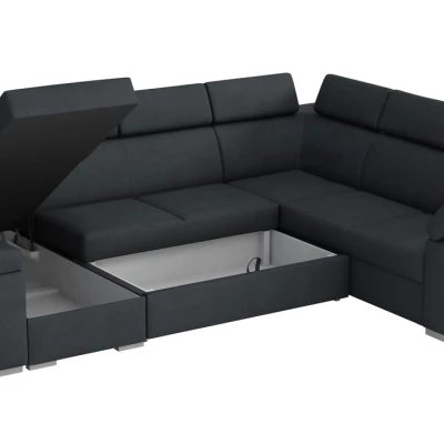 Rohová sedací souprava do U ORITUKO 2 - světlá šedá 2, levý roh