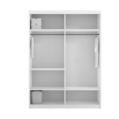 Zrcadlová šatní skříň 180/62 KAILAN - wenge