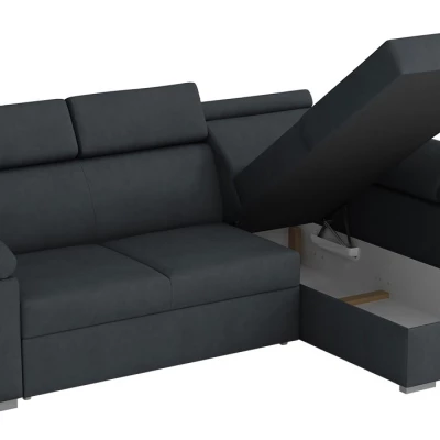 Rozkládací rohová sedací souprava ORITUKO - zelená, levý roh