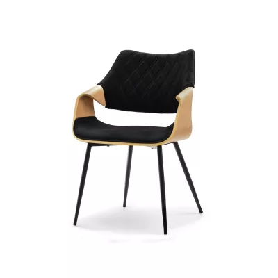 Designová jídelní židle NENET - dub / černá