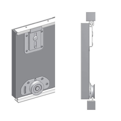 Levné Šatní skříně: Prostorná šatní skříň s posuvnými dveřmi Enni 250 v barvě bílá-wenge