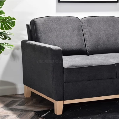 Rozkládací pohovka NOHEMA - grafitová / dub