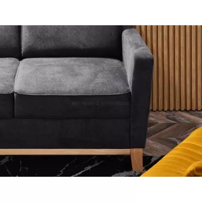 Rozkládací pohovka NOHEMA - grafitová / dub