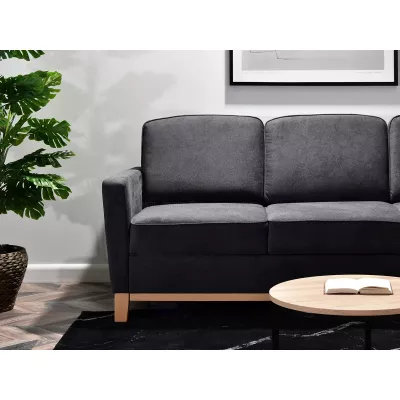 Rozkládací pohovka NOHEMA - grafitová / dub