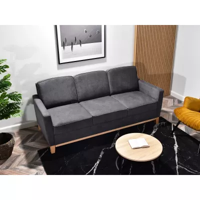 Rozkládací pohovka NOHEMA - grafitová / dub