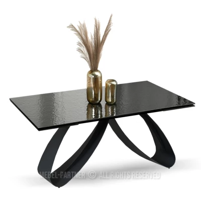 Rozkládací jídelní stůl 180(260) EVONY - antracitový / černý