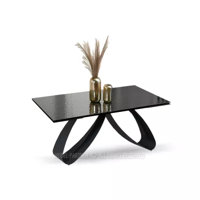 Rozkládací jídelní stůl 180(260) EVONY - antracitový / černý