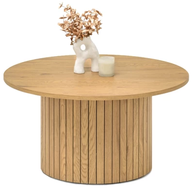 Kulatý konferenční stolek HRISTO - dub