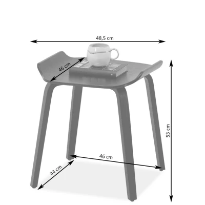 Stylový odkládací stolek CHRENO - ořech